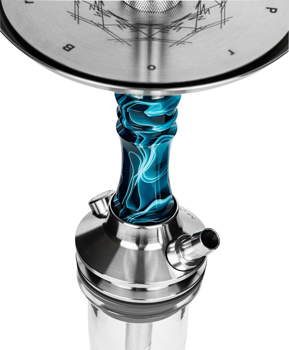 Moze Breeze Pro - Candy Line Blue/Yellow Shisha